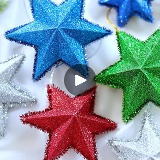 6.4M views · 94K reactions | Paper stars | Paper stars | By MiLena Handmade | Facebook Star Making With Paper, Christmas Star Crafts, Diy Christmas Paper, Fancy Fold Card Tutorials, Christmas Stars, Xmas Deco, Noel Diy, Stars Craft, Christmas Projects Diy