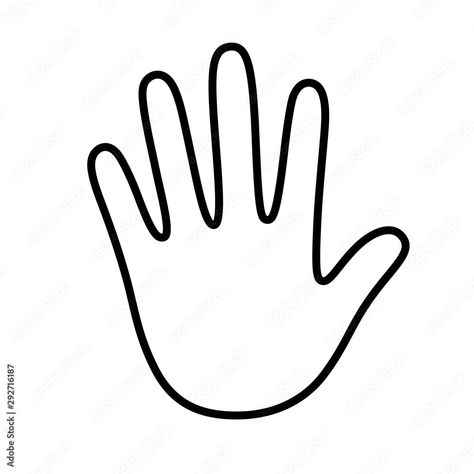 Hand Palm, Classroom Walls, Adobe Stock, Print Making, Peace Gesture, Stock Vector, Vector Illustration, Clip Art, Palmas