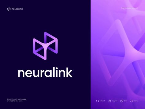 Neuralink Logo Redesign Concept by Dmitry Lepisov for Lepisov Branding on Dribbble Brain Logo Design, Future Logo, Old To New, Brain Logo, Led Logo, Color Design Inspiration, Tech Logo, Logo Design Inspiration Branding, Tech Branding