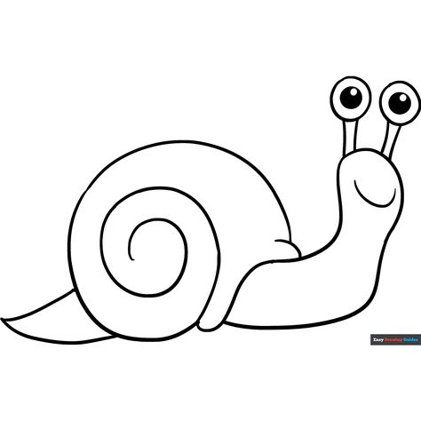 Free Snail Coloring Page for Kids Snail Template Free Printable, Easy Snail Drawings, Snail Drawing Simple, Snail Printable, Drawing Snail, Snail Coloring Pages, Snail Coloring, Snail Drawing, Beach Coloring Pages