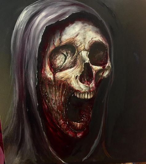 Rotting Horror Skull Art, Rotting Drawing, Horror Surrealism, Zack Dunn Art, Flesh Art, Eye Horror, Dark Demon Art, Horror Artwork, Arte Punk