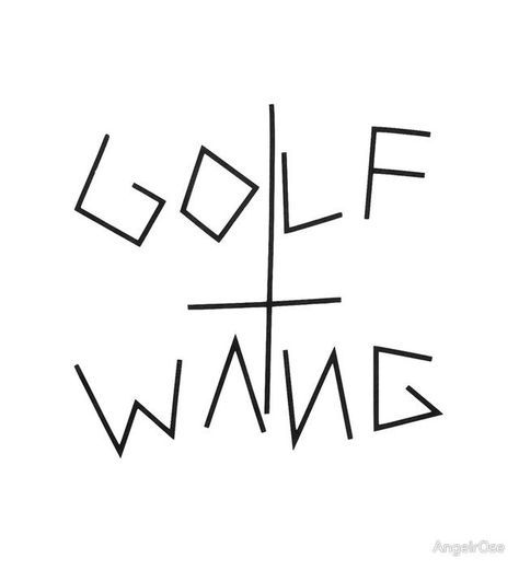 Golf Wang Tattoo, Golf Wang Wallpapers, Tyler The Creator Inspired Tattoos, Tyler The Creator Tattoos, Tyler The Creator Poster, Golf Tattoo, Odd Future Wolf Gang, Lyric Tattoos, Graffiti Words