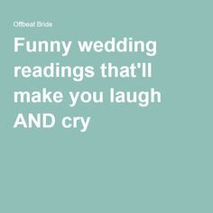 Funny Wedding Readings, Wedding Ceremony Script Funny, Wedding Vows That Make You Cry, Non Religious Wedding Ceremony, Wedding Officiant Speech, Funny Wedding Speeches, Best Wedding Vows, Wedding Officiant Script, Best Man Wedding Speeches