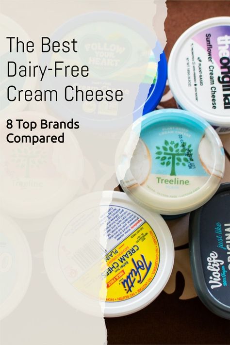 The Best Dairy-Free Cream Cheese Taste Test - the ultimate comparison by dairy eaters and dairy-free consumers Cream Cheese Alternative, Non Dairy Cream Cheese, Plant Based Cream Cheese, Cheese Alternative, Butter Alternative, Cheese Alternatives, Dairy Free Cream Cheese, Milk Allergy, Dairy Free Cream