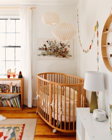 Best Baby Cribs, Small Space Nursery, Bohemian Nursery, Baby Nursery Inspiration, Best Crib, Nursery Room Design, Baby Room Inspiration, Nursery Decor Neutral, Space Nursery