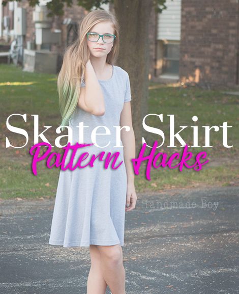 Skater Skirt pattern hacks.  https://www.lovenotions.com/skater-skirt-release-freebie Teen Girls Dress, Skater Skirt Pattern, Sewing Wardrobe, Pattern Hacking, Girls Dress Pattern, Diy Baby Headbands, Beginner Sewing Projects Easy, Free Girl, Dress Tutorials