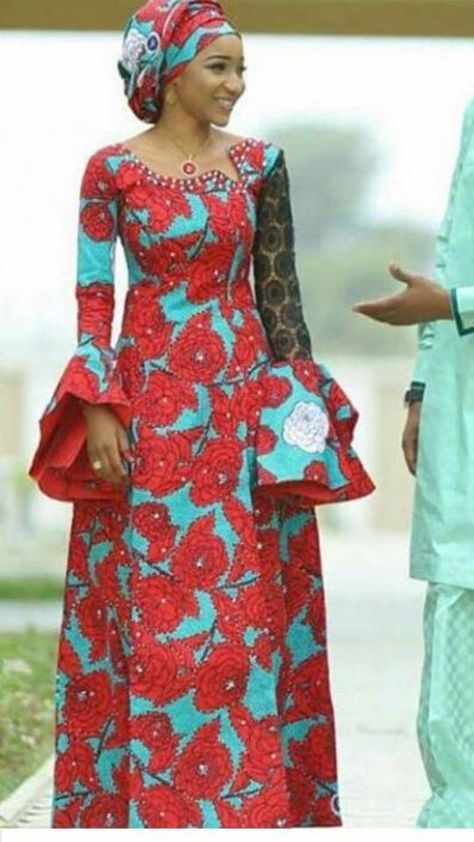 Sallah Styles, Hausa Ankara Styles For Ladies, Atampa Styles, Nice Long Dresses, Afro Clothes, Chitenge Dresses, Bubu Dress, African Fabric Dress, Long African Dresses