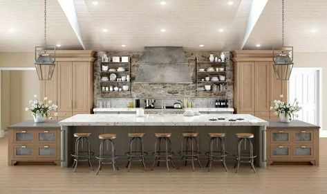 Kitchen Island Dimensions, Kitchen With Long Island, Kitchen Island With Stove, Best Kitchen Design, Kitchen Island Bench, Custom Kitchen Island, Long Kitchen, Kitchen Island With Seating, Best Kitchen Designs