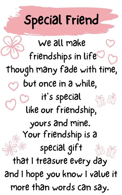 Birthday Message For Friend Friendship, Notes For Friends, Birthday Message For Friend, Special Friendship Quotes, Message For Best Friend, Special Friend Quotes, True Friends Quotes, Words Of Love, True Friendship Quotes