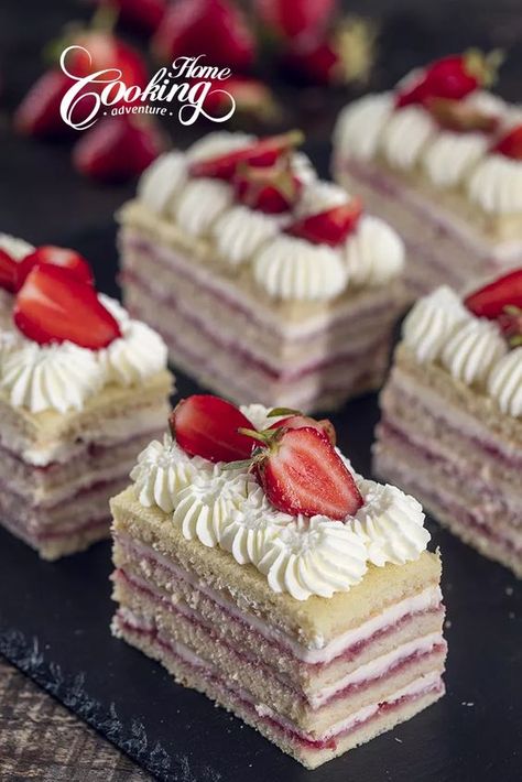 Cake Design: Where Flavors Become Art Pastry Packing Ideas, Intermediate Dessert Recipes, Strawberry Lemon Layer Cake, Unique Strawberry Desserts, Strawberry Layered Cake Recipes, Mothers Day Cake Recipes, Fruit Layered Cake, Strawberry Torte Cake, Strawberry Layer Cake Recipe