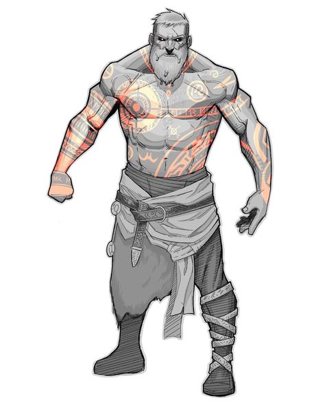 Norse Oc Male, Baldur Gow Fanart, Baldur Art, Norse Character Design, Character Concept Art Male, Thor Bjornsson, Monk Character Design, Barbarian Character Design, Barbarian Character Design Male