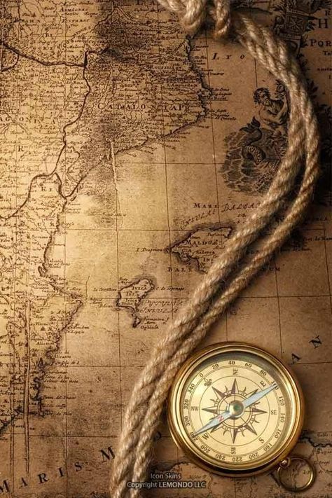 , Map Iphone Wallpaper, Compass Wallpaper, Kertas Vintage, Map Compass, Tapeta Galaxie, A Compass, Wallpaper Tumblr, Seni Cat Air, Pirate Life