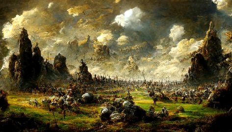 **landscape of an ancient battlefield scattered with bronze armor, hyperdetailed, fantasy art, in the style of Francisco Goya Fantasy Battlefield, Ancient Battlefield, Bronze Armor, Francisco Goya, Battle Ground, Freelance Illustrator, Battlefield, Digital Illustration, Evolution