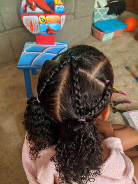 Cute Kid Hairstyles Black Natural, Hairstyles For Daughter, Cute Protective Hairstyles For Kids, Little Black Girls Natural Hairstyles Simple Updo, Toddler Girl Hairstyles Mixed Hair, Curly Hairstyles Kids Daughters, Curly Hairstyles For Little Mixed Girls Kids, 3c Toddler Hairstyles, Hairstyles For Little Mixed Girls Easy