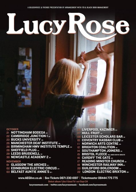 lucy rose Downtown Room, Lucy Rose, Rose Music, Song Birds, Makeover Bedroom, Talented People, Self Promo, Music Posters, Black Books