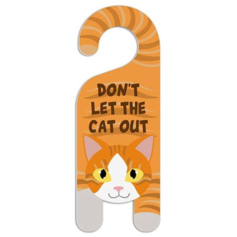 Unicorn Kids Room, Unicorn Sign, Door Knob Hanger, Orange And White Cat, Don't Disturb Sign, Room Cute, Doorknob Hangers, Hanger Decor, Door Signs Diy