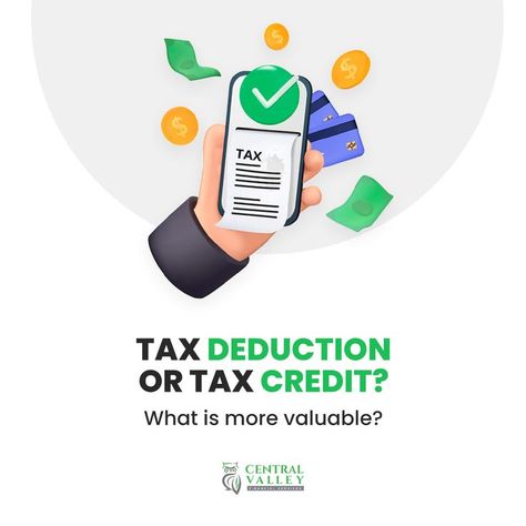 Tax Deduction: Which One Is Better? Tax credits are generally better than tax deductions because they directly reduce the amount of tax you owe. The effect of a tax deduction on your tax liability depends on your marginal tax bracket. Get professional credit repair services now. 👇🏾 #creditmatters #salestaxservices #salestaxes #salestaxfiling Tax Tips, Tax Brackets, Credit Repair Services, Tax Payment, Email Marketing Design, Tax Services, Tax Credits, Filing Taxes, Central Valley