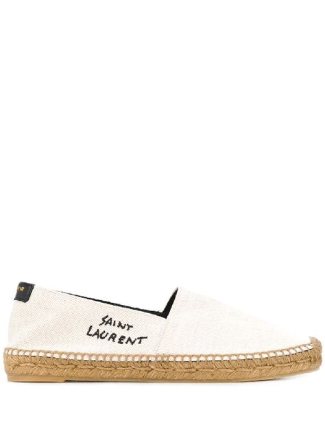 Designer Shoes for Women | Modesens Embroidered Espadrilles, Women's Espadrilles, Signature Canvas, Leather Cap, Stylish Shoes, Flat Shoes, Lanvin, Canvas Shoes, Logo Embroidered