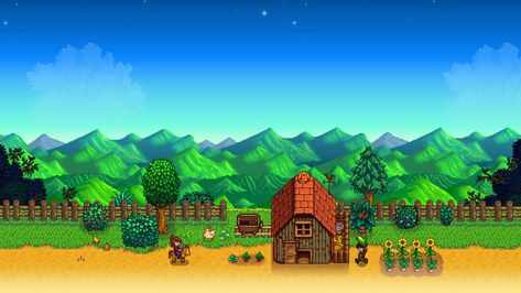 Auto Draft Check more at https://picpaper.art/farm-house-stardew-valley-wallpaper/ Stardew Valley Wallpaper, Valley Wallpaper, Honeycomb Wallpaper, Valley Game, Best Android Games, Wallpaper Dekstop, Summer Backgrounds, Main Game, Stunning Wallpapers