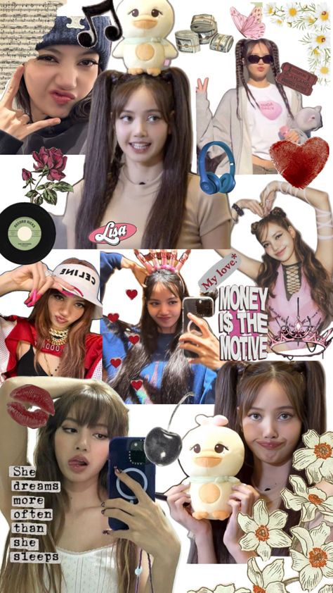 Lisa Collage, Cool Kpop Wallpapers, Pinky Girls, Dragon Wallpaper Iphone, Lisa Blackpink Instagram, Blink Book, Lisa Bp, Lisa Blackpink Wallpaper, Celebrity Wallpapers