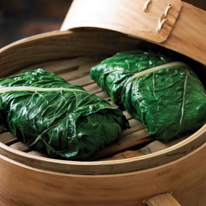 Bamboo Steamer Recipes, Bamboo Steamer, Steam Recipes, Steamed Fish, Steamer Recipes, Steamed Vegetables, Just Cooking, Greens Recipe, Chard