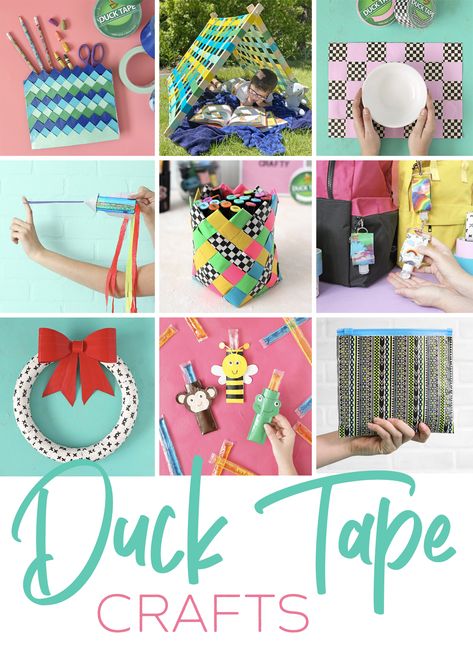 So many cool and unique duck tape craft ideas! There's all kinds of Duck Tape projects, from simple 10 minute crafts, to elaborate Duck Tape masterpieces. Check it out to find your next craft project. Diy Duck Tape Crafts, Duct Tape Diy, Duck Tape Projects, Duct Tape Projects, Tape Projects, Duct Tape Crafts, Washi Tape Crafts, Tape Art, Duck Tape