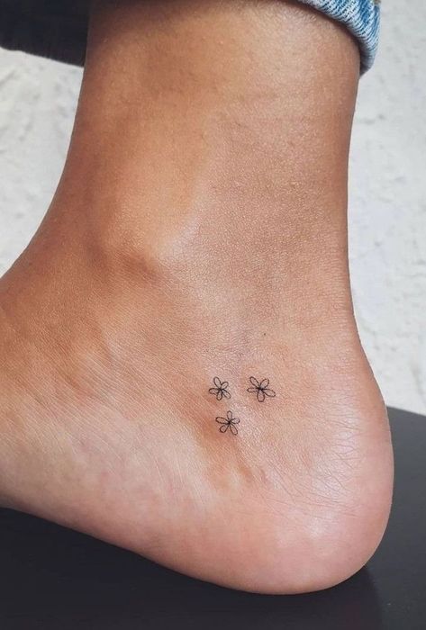 Small Single Tattoo, Simple Tiny Tattoos Meaningful, Tiny Feet Tattoos For Women, Cute Single Needle Tattoos, Tattoo Cover Up For Words, Meaningful Micro Tattoos, Big Ankle Tattoo Cover Up, Tattoo Inspo Minimalist, Tattoo Ideas For Two Kids