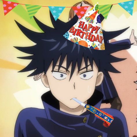 Gojo Happy Bday, Anime Birthday Icon, Birthday Pfp Anime, Happy Birthday Pfp, Jjk Birthday, Gojo Birthday, Birthday Pfp, Happt Birthday, Anime Snow