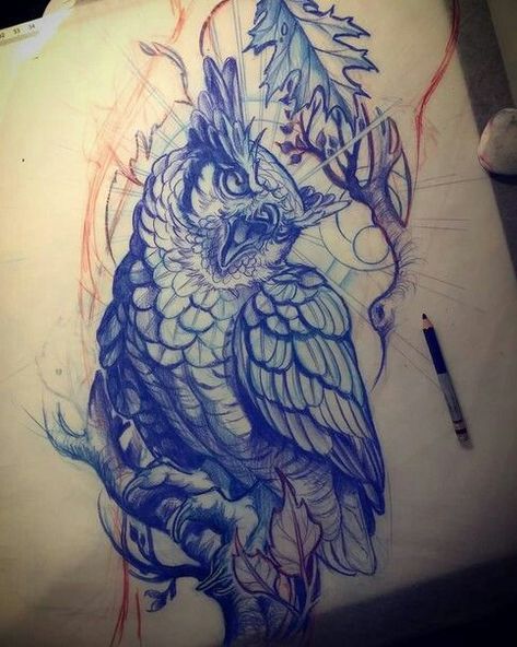 Traditional Owl Tattoo Design, Great Horned Owl Tattoo, Horned Owl Tattoo, Traditional Owl Tattoo, Traditional Owl, Traditional Owl Tattoos, Owl Tattoo Drawings, Traditional Tattoo Designs, Owl Tattoo Design