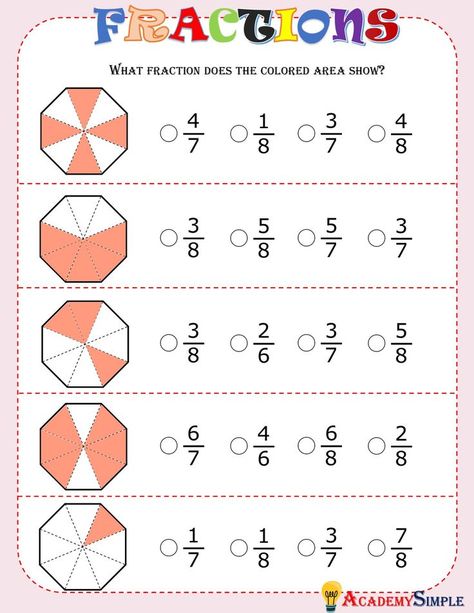 Worksheet On Fractions For Grade 2, Color By Fractions Worksheets, Primary School Maths Worksheets, Math Activities Primary School, Fractions Grade 3 Activities, Teaching Math Primary, Fractions For Grade 2, Fractions Worksheets For Grade 2, Primary School Worksheets