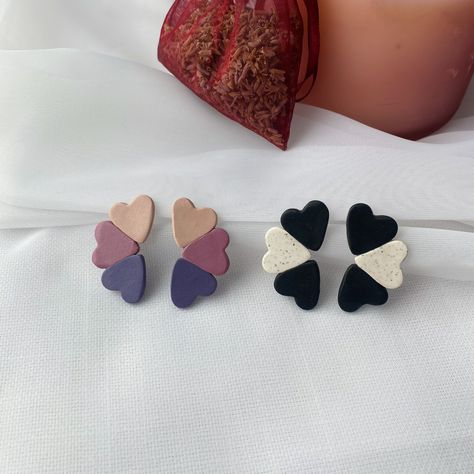 Cercei Din Lut Polimeric, Itsekovettuva Savi, Polymer Clay Flower Jewelry, Diy Earrings Polymer Clay, ดินปั้น Polymer Clay, Polymer Clay Jewelry Tutorials, Handmade Clay Jewelry, Polymer Clay Diy, Polymer Clay Jewelry Diy