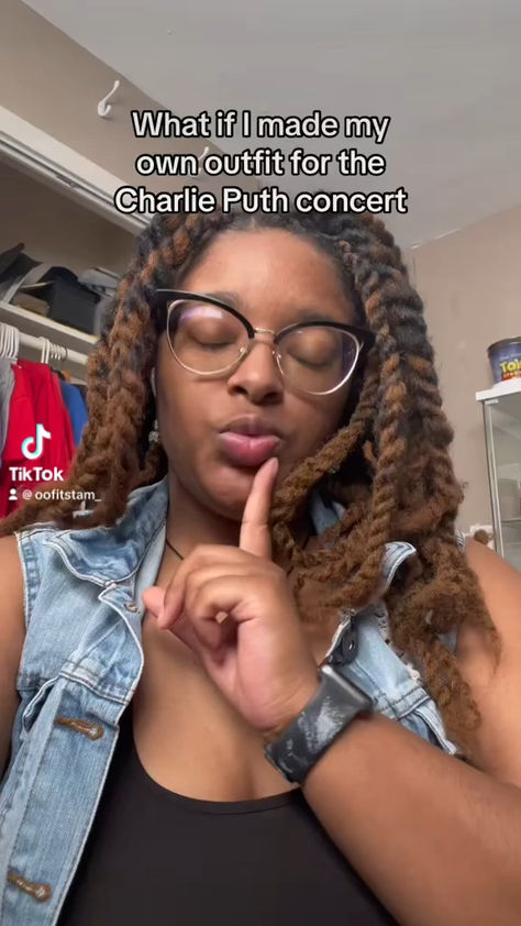 Step by step video of how Tameshja put together her custom outfit for the Charlie Puth concert in Detroit. The video follows audio sampled from a tiktok when Charlie built his song "Charlie Be Quiet" and each segment is used to build the outfit similar to how Charlie Puth builds his songs. The tiktok wraps up with the phone falling and being picked up at the Charlie Puth concert and showing Charlie on stage. Charlie Puth Concert Outfit Ideas, Charlie Puth Concert Outfit, Charlie Puth Concert, Get Ready With Me, Charlie Puth, Concert Fits, Concert Outfit, Diy Clothes, Get Ready