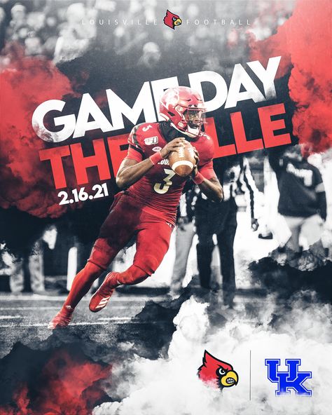 Louisville cardinals basketball Louisville Cardinals Football, Louisville Football, Sports Edits, Football Graphics, Sports Ideas, Cardinals Game, Cardinals Football, Football Photography, Sports Design Inspiration