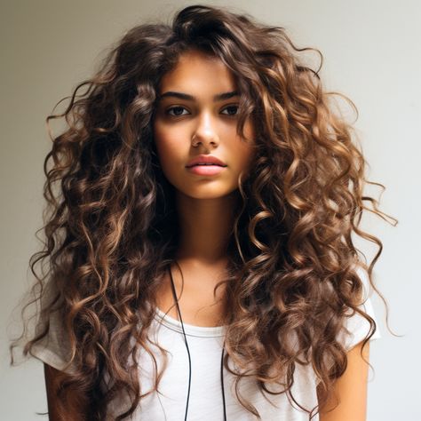 Long curly hairstyles 2024 that you must try Curly Styles For Long Hair, Long Wavy Curly Hairstyles, Curly Haircut Long Layers, Long Shag Haircut Curly, Curly Shag Haircut Long, Curly Long Hair With Bangs, Curly Curtain Bangs Long, Shaggy Curly Hair Long, Long Layers Curly Hair