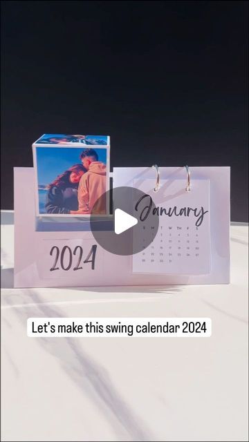 Home Made Calendar Ideas, Diy Calender 2024, Handmade Gift Ideas For Boyfriend Creative, Calender Gift, Framed Calendar, Calendar Craft, Diy Photo Frames, Creative Gifts For Boyfriend, May Birthday