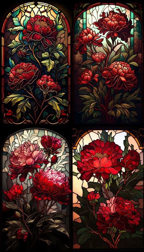 Stained Window Tattoo, Stained Glass Flower Tattoo, Large Stained Glass Window, Stain Glass Tattoo, Stained Glass Art Window, Stained Glass Aesthetic, Stained Glass Wallpaper, Stained Glass Window Art, Mosaic Glass Art