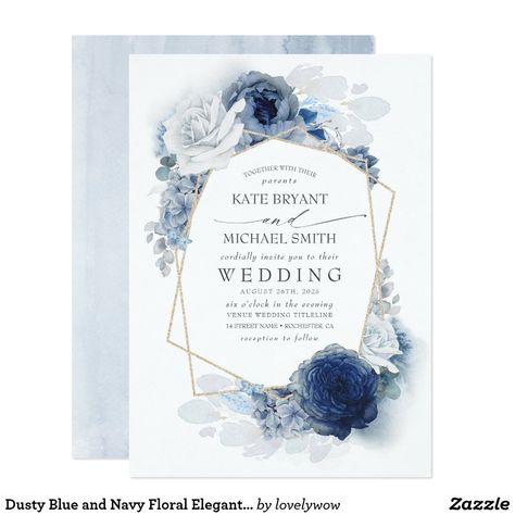 Dusty Blue And Navy, Wedding Invitations Burgundy, Blue Hydrangea Wedding, Wedding Invitations Beach, Wedding Invitations Photo, Wedding Invitations Destination, Wedding Invitations Simple, Blue Floral Wedding, Modern Baby Shower Invitations