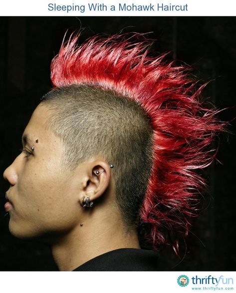 This is a guide about sleeping with a mohawk. Keeping your mohawk styled for a time means you will need to sleep with it. This can be done fairly easily. Mohawk For Men, Punk Mohawk, Mohawk Hair, Mohawk Hairstyles For Women, Short Mohawk, Mohawk Haircut, Mohawk Mullet, Mohawk Hairstyles Men, Mohawk Styles