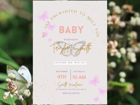 Eras Baby Shower Theme, Taylor Swift Enchanted Baby Shower Theme, Enchanted Baby Shower Theme Taylor Swift, Enchanted Taylor Swift Baby Shower Theme, Enchanted To Meet You Baby Shower Theme, Invitation Butterfly Theme, Taylor Swift Baby Shower Theme, Baby Taylor Swift, Taylor Swift Enchanted