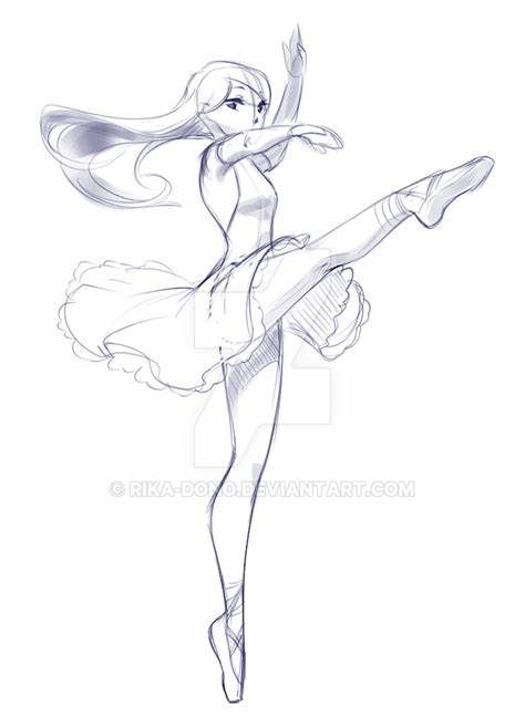 Ballerina Base Pose, Anime Base Dancing, Ballet Pose Reference Drawing, Dancing Base Drawing, Ballerina Reference Pose, Ballerina Poses Drawing, Ballet Poses Drawing, Dancing Art Reference, Dance Poses Drawing