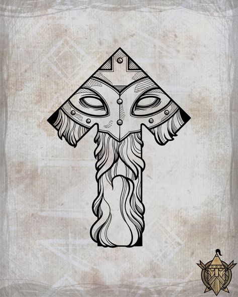 Nordic Drawings, Tyr Tattoo, Nordic Artwork, Viking Drawings, Norse Art, Norse Mythology Tattoo, Scandinavian Tattoo, Arte Viking, Viking Tattoo Symbol