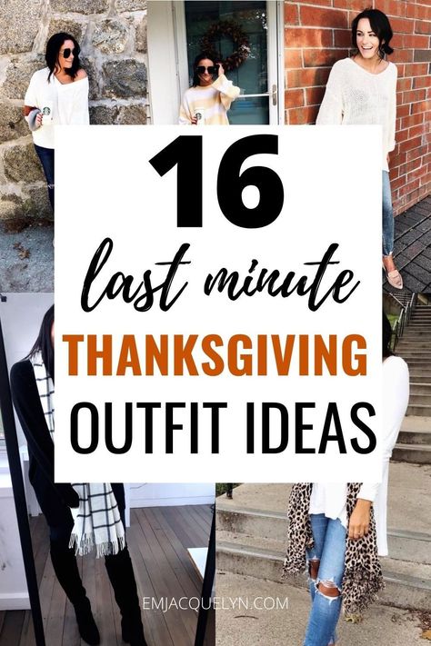 What to wear for Thanksgiving - Last minute casual Thanksgiving outfit ideas for women 2023 Thanksgiving Holiday Outfits, Thank Giving Outfit, Friendsgiving Dinner Outfit Ideas, Outfit Ideas For Dinner With Family, Dress For Thanksgiving Outfit Ideas, Simple Thanksgiving Outfits For Women, Thanksgiving Lunch Outfits Women, Thanksgiving Day Outfits Women 2023, Easy Thanksgiving Outfits Women