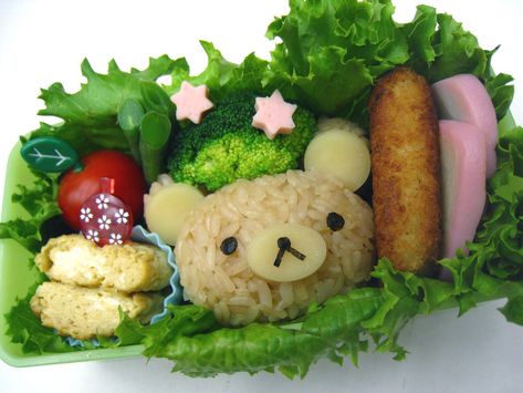 Rilakkuma Bento, Bento Japanese, Cute Bento Boxes, Kawaii Bento, Cute Bento, Kawaii Food, Rilakkuma, Kids Lunch, Bento Box