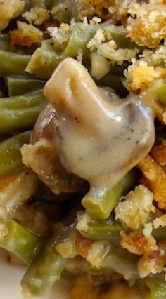 Gourmet Green Bean Casserole, Make Ahead Thanksgiving, Thanksgiving Dinner Sides, Homemade Green Bean Casserole, Greenbean Casserole Recipe, Condensed Soup, Thanksgiving Menu Ideas, Thanksgiving Dishes, Dinner Side Dishes