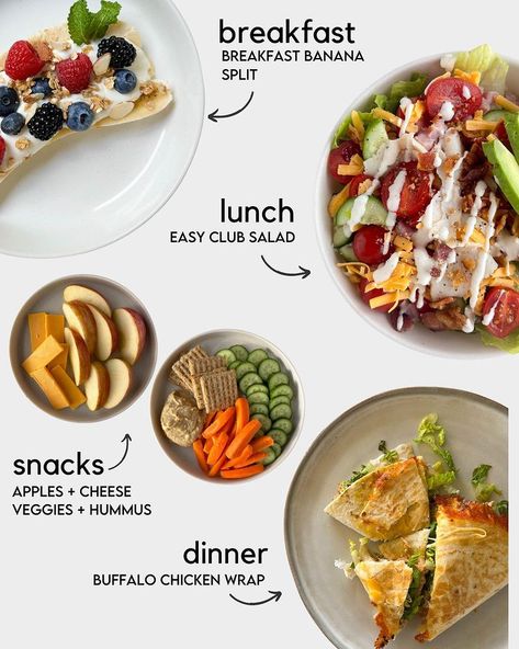 Weekly meal inspo: girl dinner edition 💃🏽 Here's a high protein, low effort day of meals! How does this day look to you? P.S. Ready to… | Instagram Low Budget Healthy Meals, Healthy Girl Meals, Low Effort Meals, Healthy Daily Meals, Healthy Balanced Meals, Day Of Eating, Healthy High Protein Meals, Healthy Food Inspiration, 7 Day Meal Plan