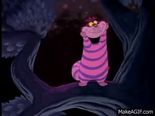 Cheshire Cat Disney, Cheshire Cat Alice In Wonderland, Alice In Wonderland 1951, Alice In Wonderland Aesthetic, Alice In Wonderland Disney, Disney Version, Disney Gif, Cat Icon, Old Disney