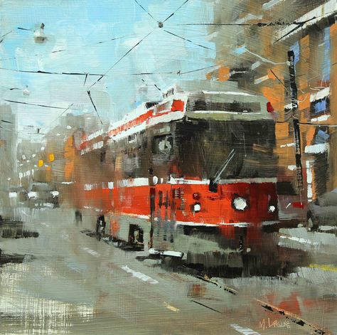 Mark Lague, Canvas Art Projects, Impressionism Painting, Textured Canvas Art, Small Canvas Art, Acrylic Canvas, Mini Canvas Art, Painting Class, Street Scenes