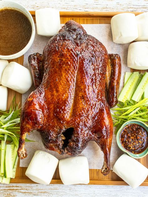 Oven Roasted Duck, Chinese Roast Duck, Roasted Duck Recipes, Beef Pizza, Popular Chinese Dishes, Duck Recipe, Roasted Duck, Roast Duck, Duck Recipes