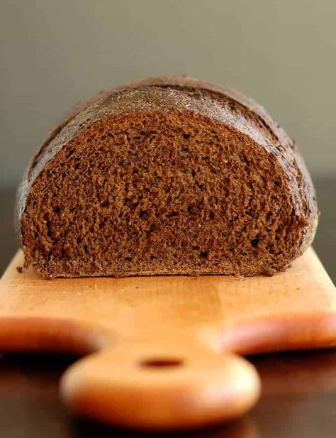 Sourdough Pumpernickel Bread Recipe, Sourdough Pumpernickel, Pumpernickel Bread Recipe, Pumpernickel Bread, The Perfect Sandwich, Rye Bread Recipes, Perfect Sandwich, Sourdough Bread Starter, Sandwich Loaf