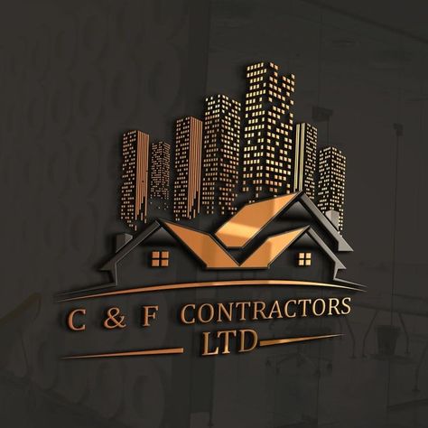 I will design unique business logo Civil Engineering Logo Design Ideas, Civil Engineering Logo, Property Logo Design, Ideal Logo, Design Company Names, Construction Company Logo, Inmobiliaria Ideas, Canva Logo, Civil Engineering Design